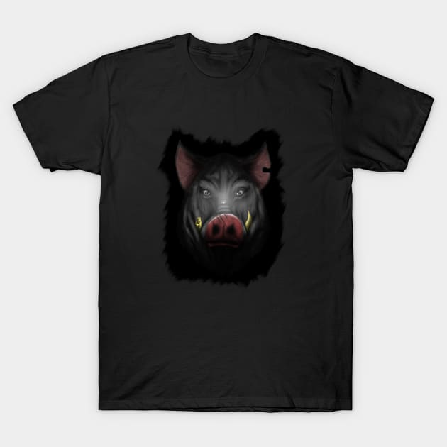 Wild boar T-Shirt by Zlat